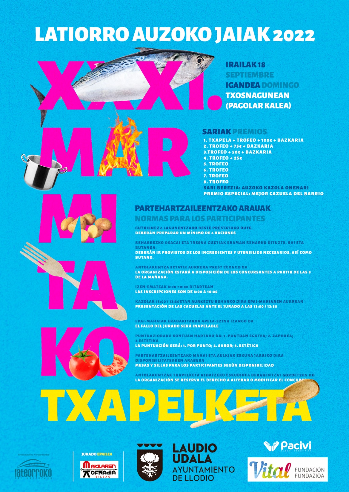 CARTEL XXXI MARMITAKO